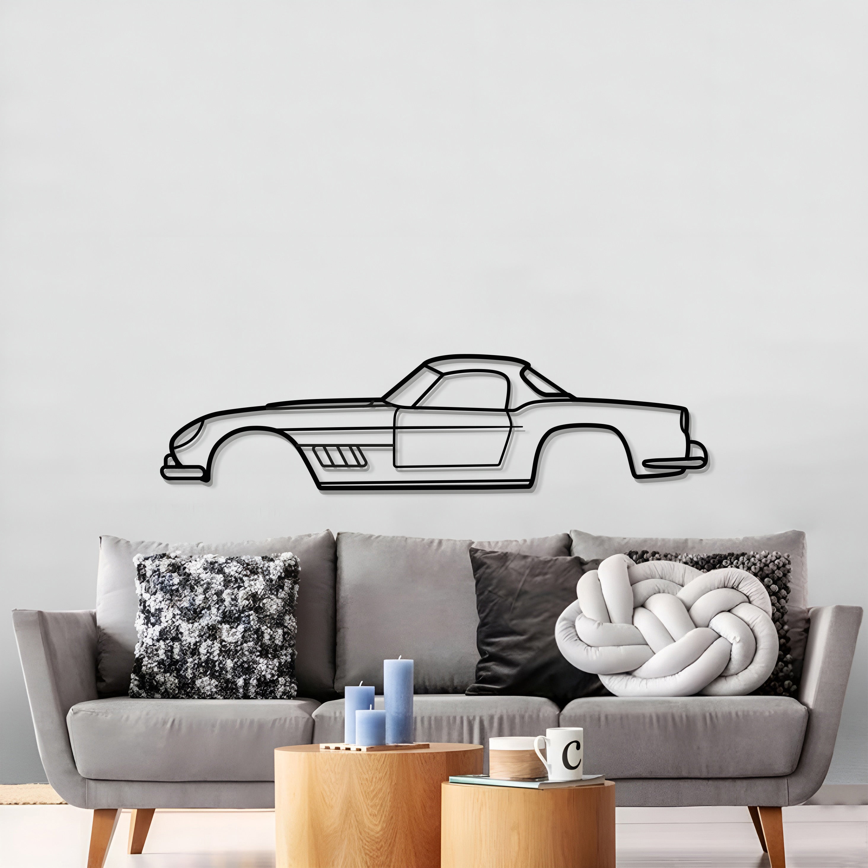 1957 250 California Metal Car Wall Art - MT0044