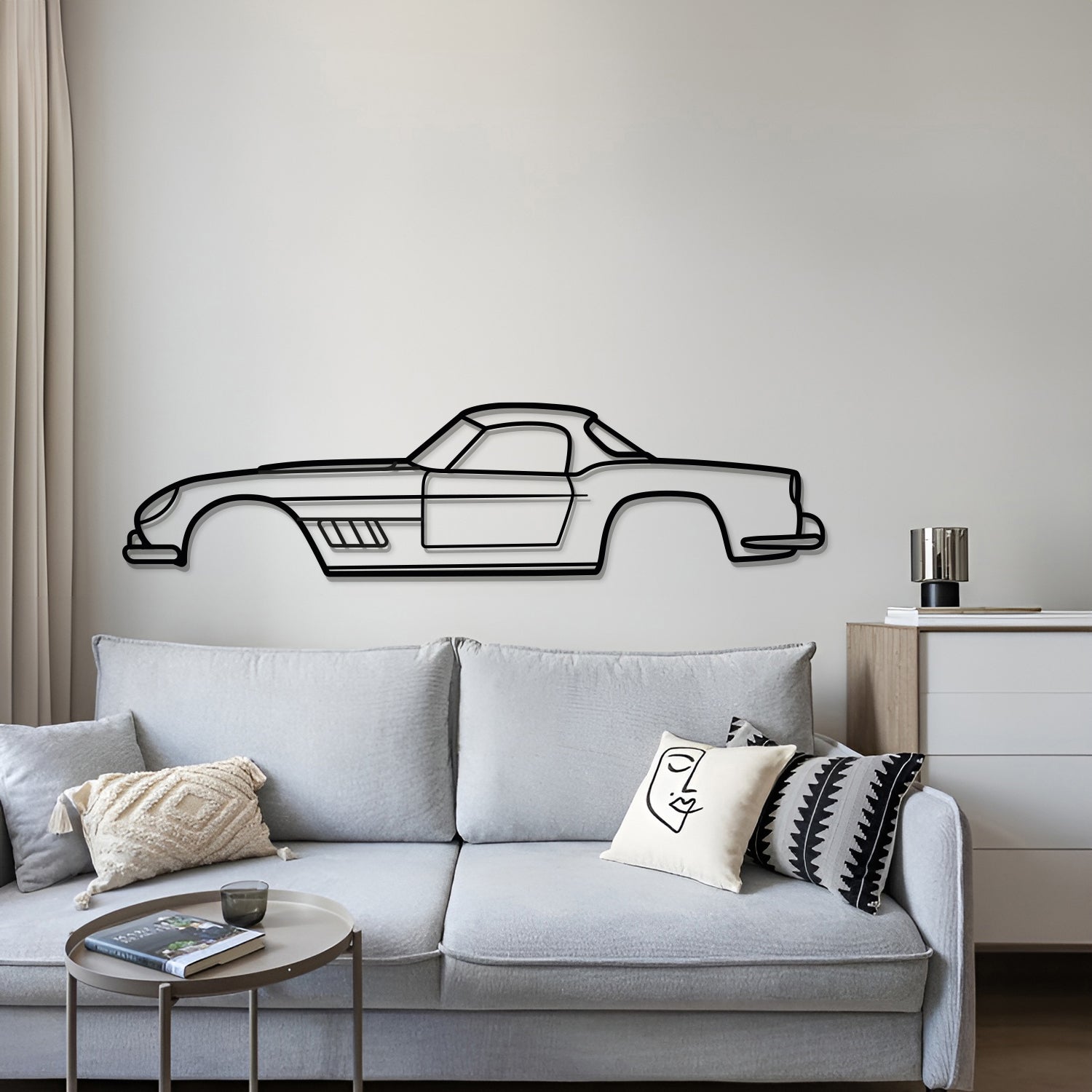 1957 250 California Metal Car Wall Art - MT0044