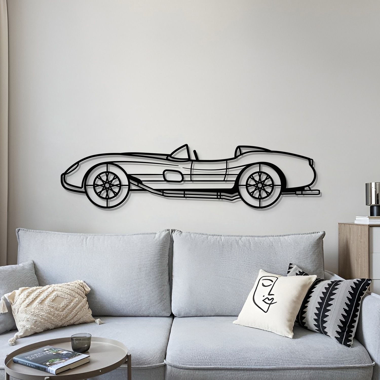 1957 250 Testa Rossa Metal Car Wall Art - MT0050