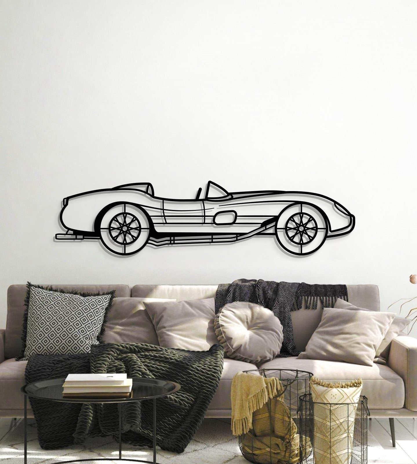 1957 250 Testa Rossa Metal Car Wall Art - MT0050