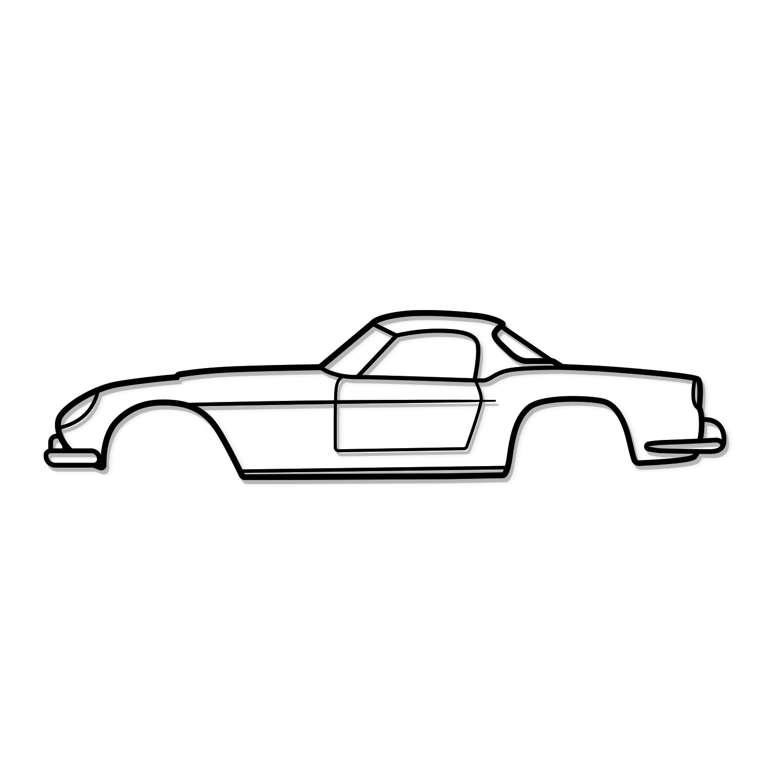1957 250 California Metal Car Wall Art - MT0044