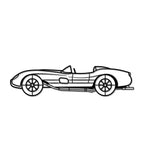 1957 250 Testa Rossa Metal Car Wall Art - MT0050
