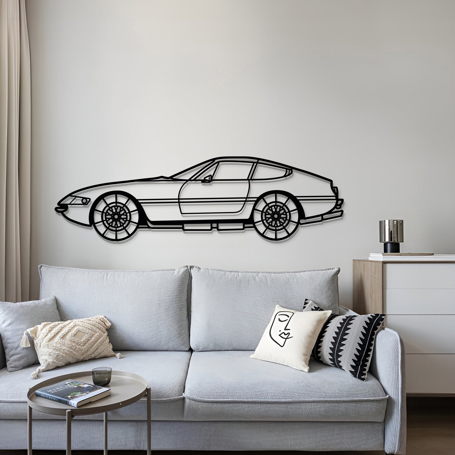1968 365 GTB4 Metal Car Wall Art - MT0104