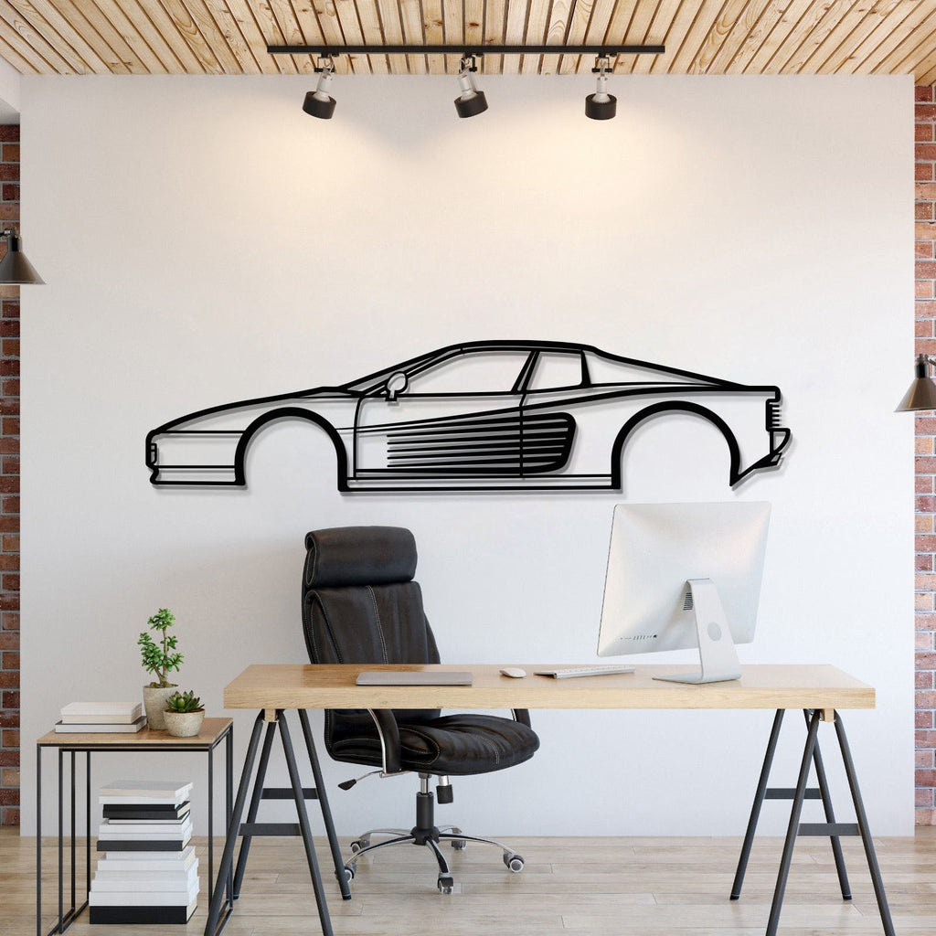 1998 Testarossa Metal Car Wall Art - MT0271