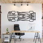 Formula 1 2026 Top View Horizontal Metal Car Wall Art - MT1499