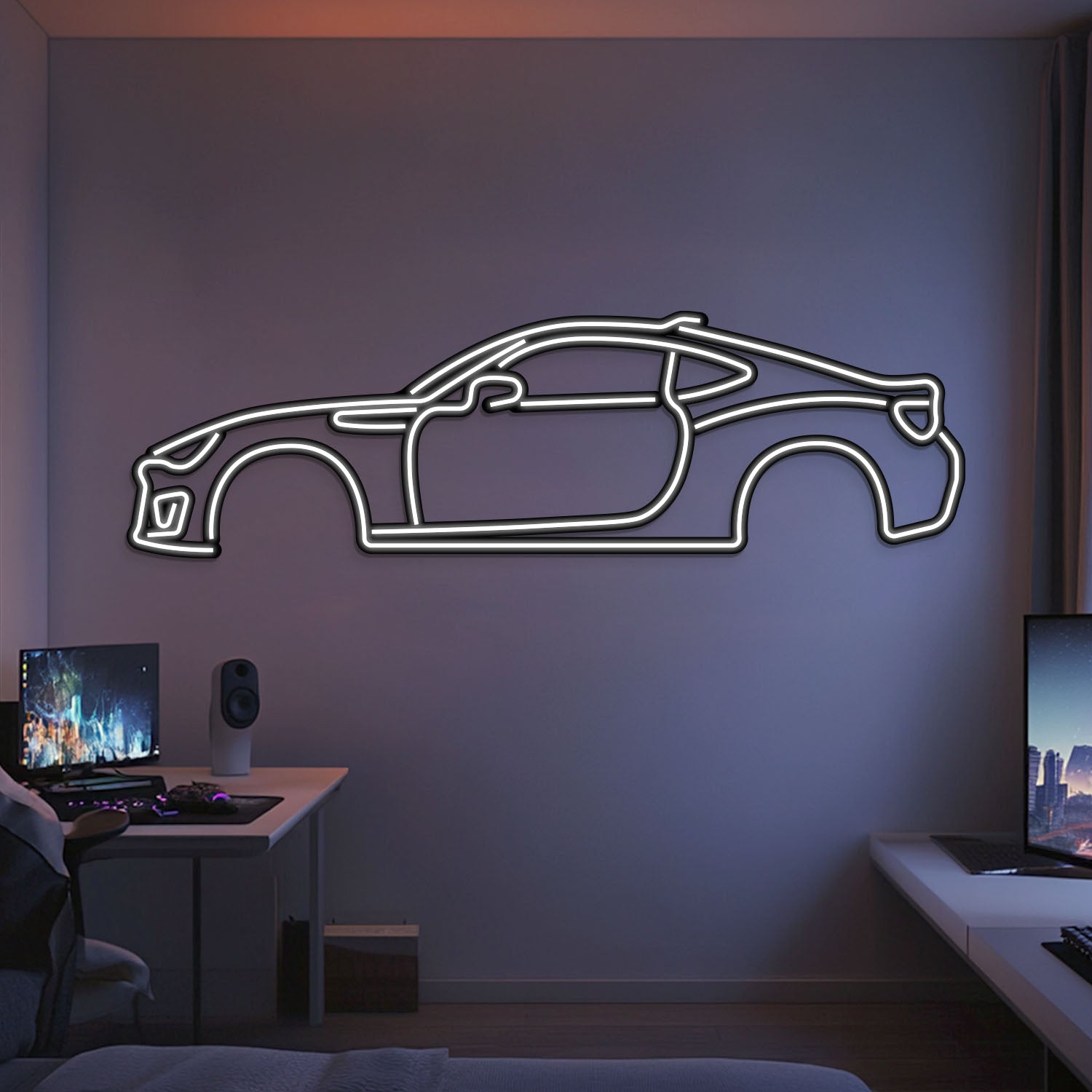 2016 BRZ Metal Neon Car Wall Art - MTN0266