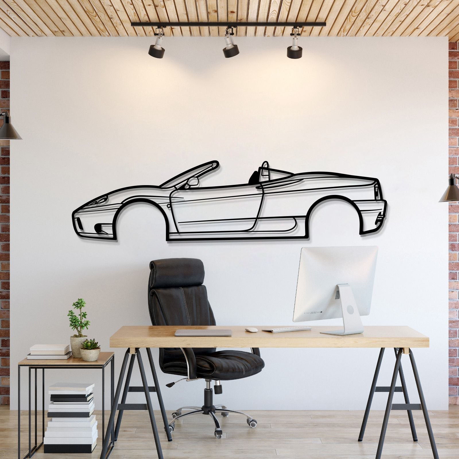 2001 360 Spider Version Metal Car Wall Art - MT0285