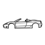 2001 360 Spider Version Metal Car Wall Art - MT0285