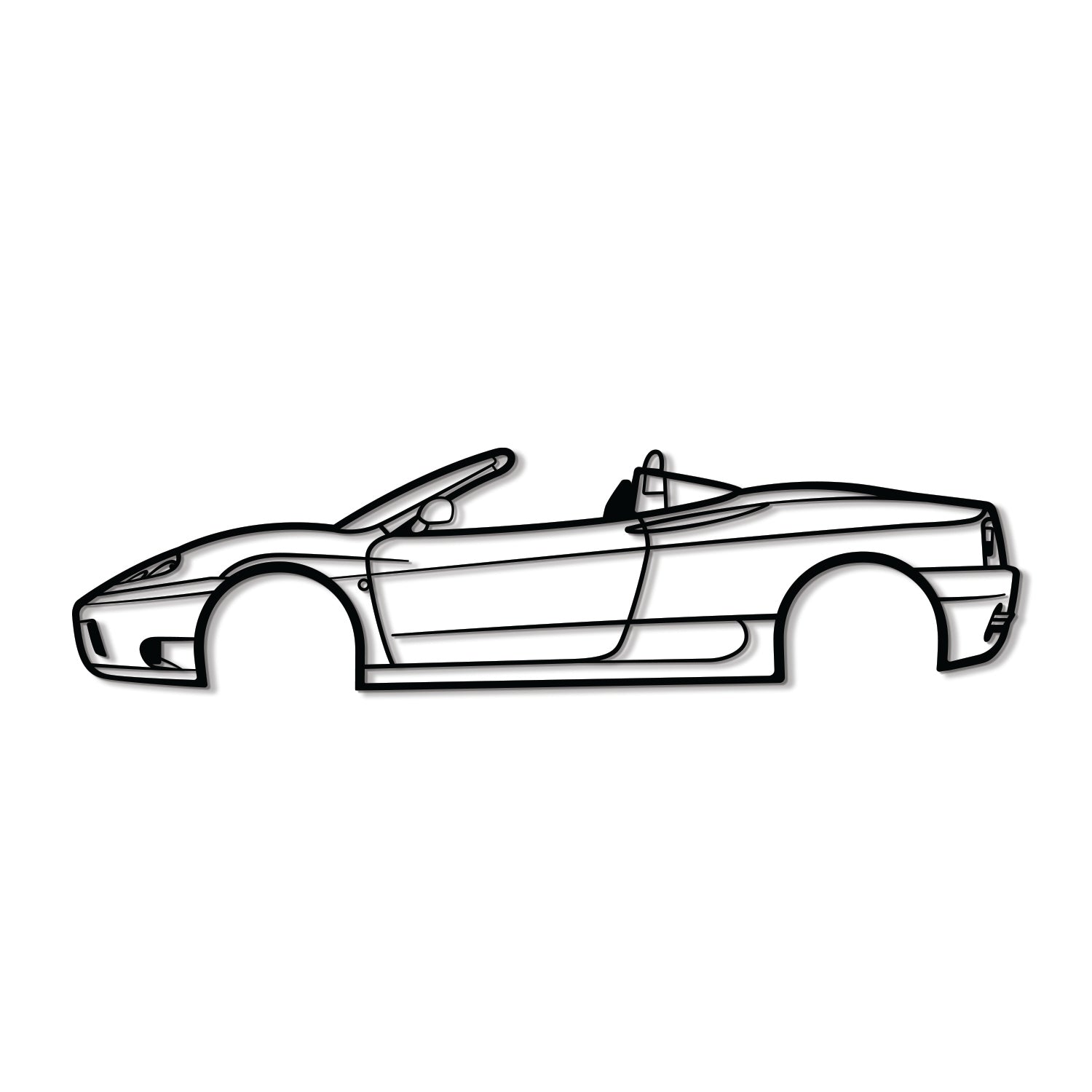 2001 360 Spider Version Metal Car Wall Art - MT0285