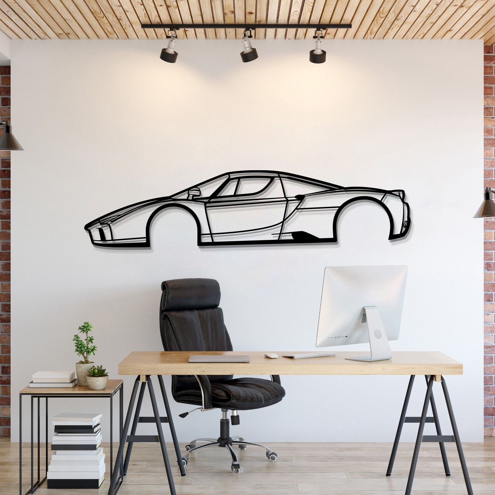 2002 Enzo Metal Car Wall Art - MT0298