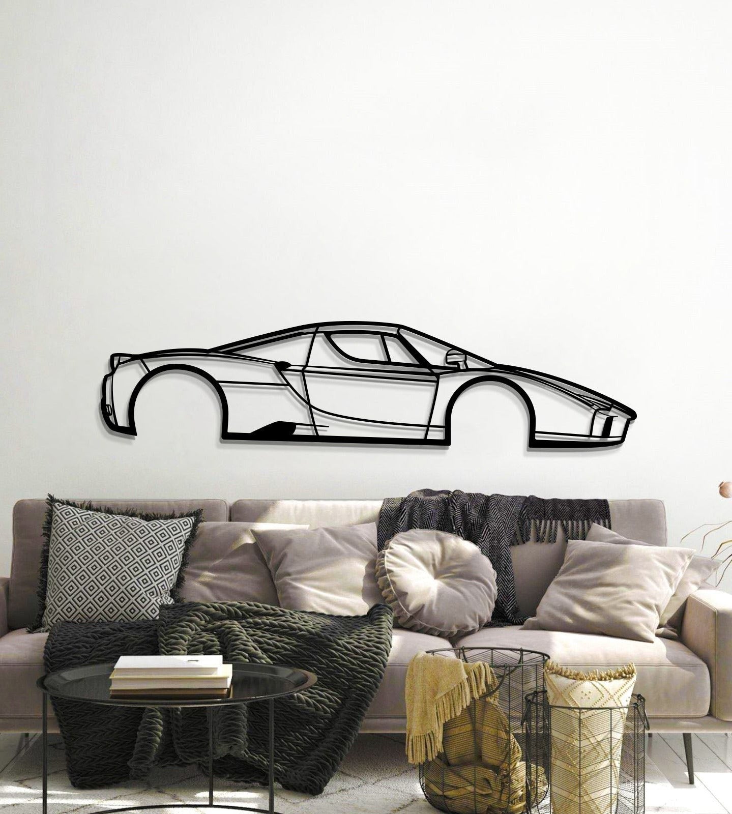 2002 Enzo Metal Car Wall Art - MT0298