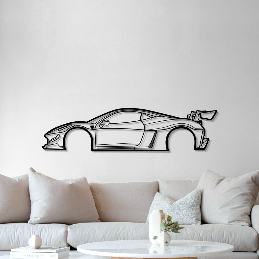 2010 458 Italia Liberty Walk Metal Car Wall Art - MT0397