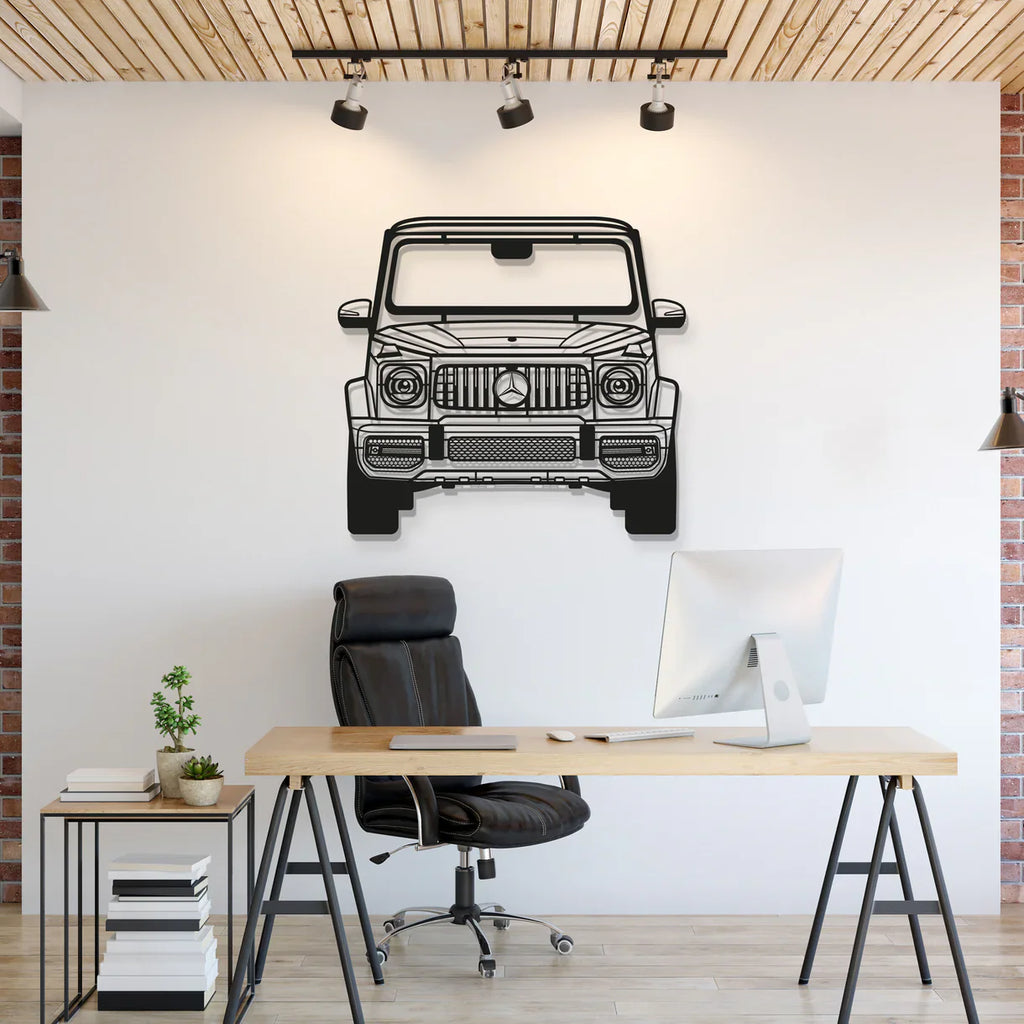 2019 G63 AMG Front View Metal Car Wall Art