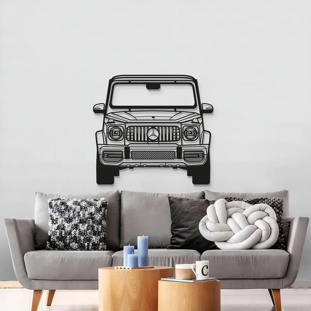 2019 G63 AMG Front View Metal Car Wall Art