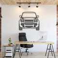 2020 Defender Front View Metal Car Wall Art