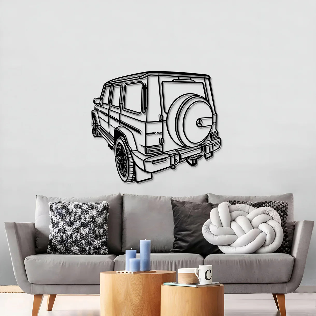 2021 G Class Angle Metal Car Wall Art