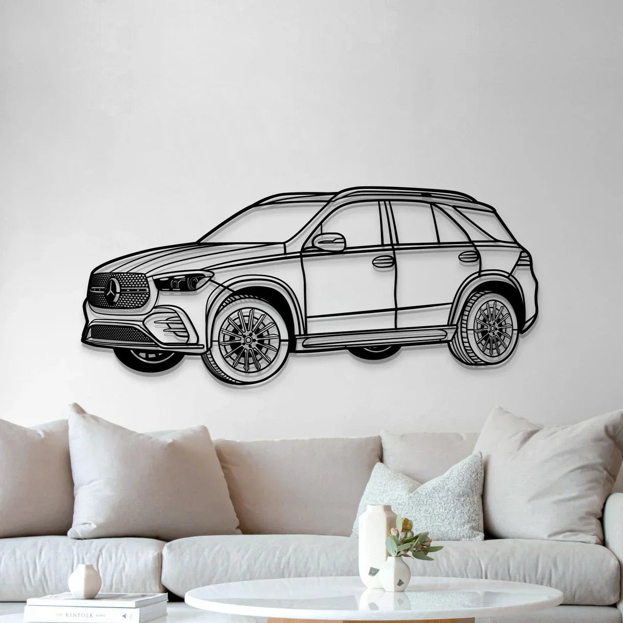 2024 GLE 350 Angle Metal Car Wall Art