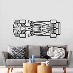 Formula 1 2026 Top View Horizontal Metal Car Wall Art - MT1499