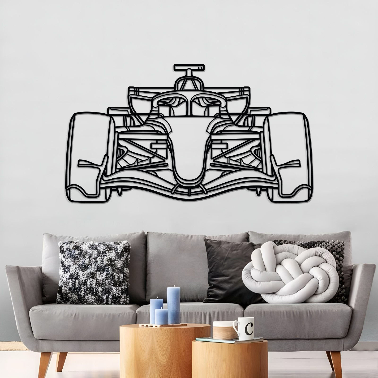 Formula 1 2026 Front View Metal Car Wall Art - MT1500
