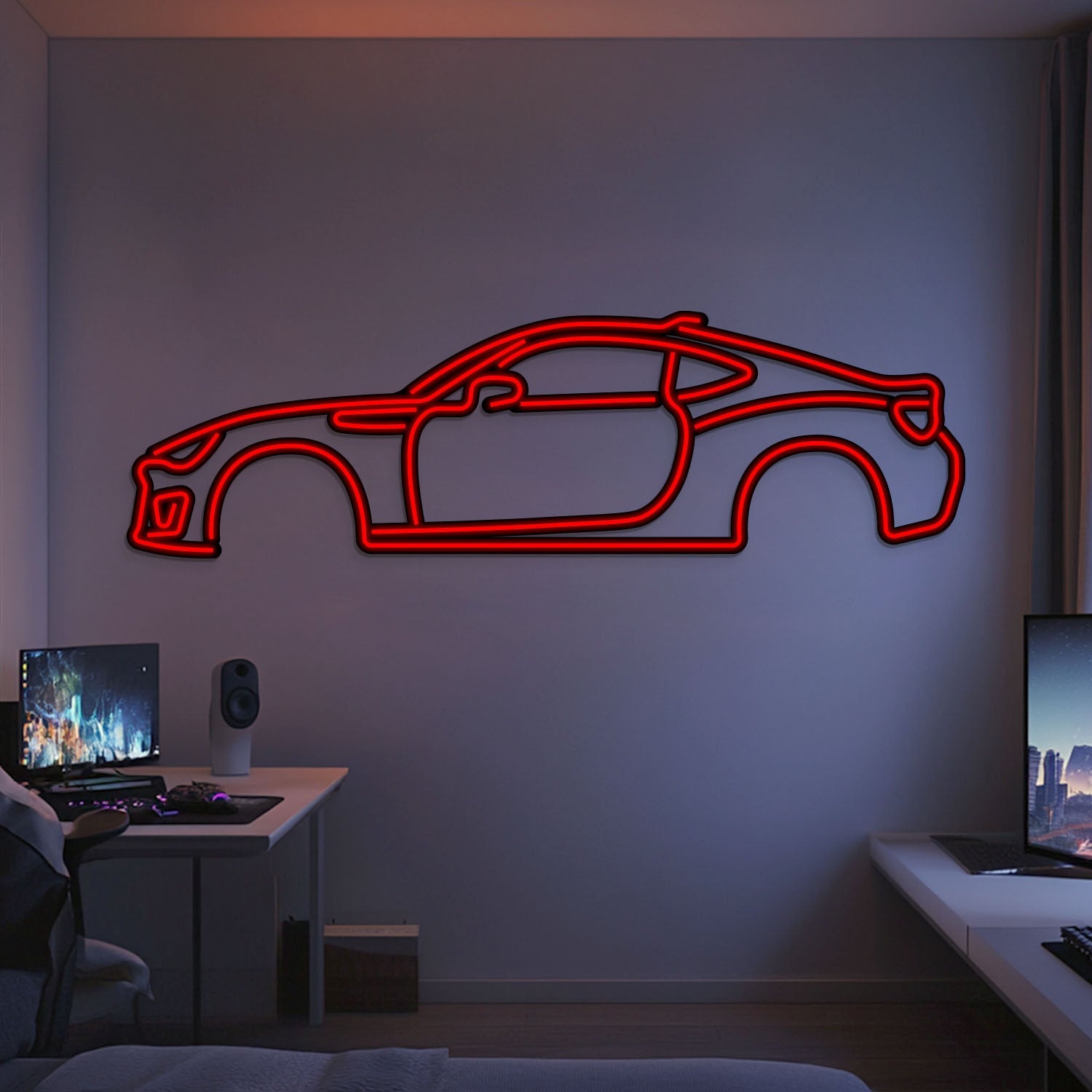 2016 BRZ Metal Neon Car Wall Art - MTN0266