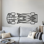 Formula 1 2026 Top View Horizontal Metal Car Wall Art - MT1499