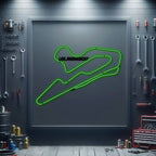 Los Barrancos Metal Neon Race Track - MTN0138