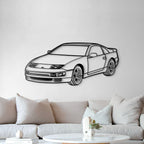 1986 300ZX Z31 Perspective Metal Car Silhouette - MT1491