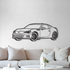 2016 BRZ Perspective Metal Car Silhouette - MT1487