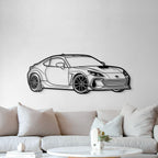 BRZ Perspective Metal Car Silhouette - MT1488