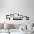 1986 300ZX Z31 Metal Car Silhouette - MT1490