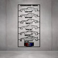 Camaro Gen's Metal Neon Car Wall Art - MTN0274