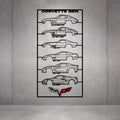 Corvette Gen's Metal Neon Car Wall Art - MTN0277
