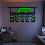 Iconic Formula 1 Lights Metal Neon Wall Art - MTN0280