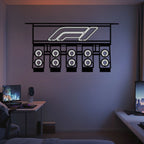 Iconic Formula 1 Lights Metal Neon Wall Art - MTN0280