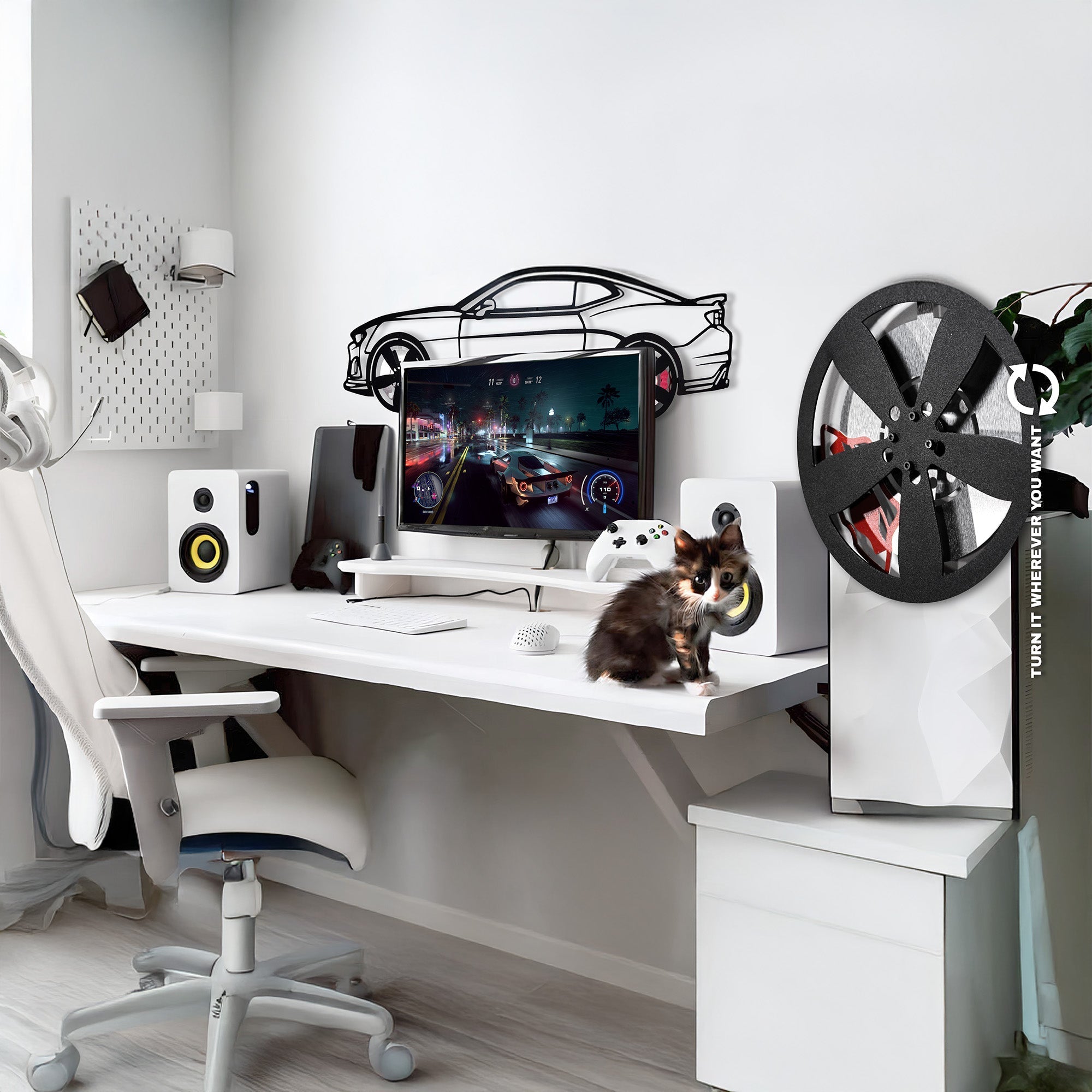 2019 Camaro ZL1 Metal Wall Art – Spinning Wheels Muscle Decor-KAFMEKA005