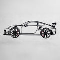 2019 911 GT2 RS Wall Art – Steel Cut with Spinning Wheels-KAFMEKA006