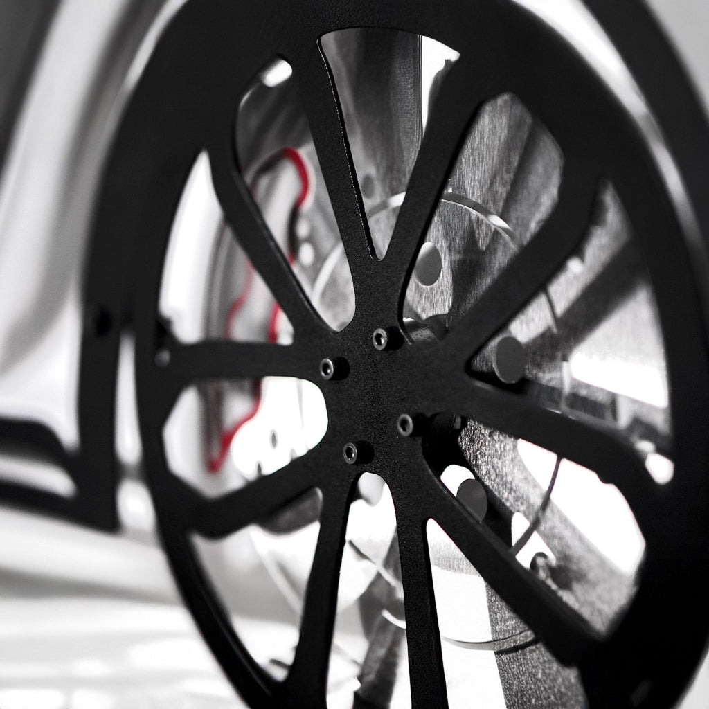 2020 Cayman GT4 Wall Art – Steel Silhouette with Spinning Wheels-KAFMEKA007