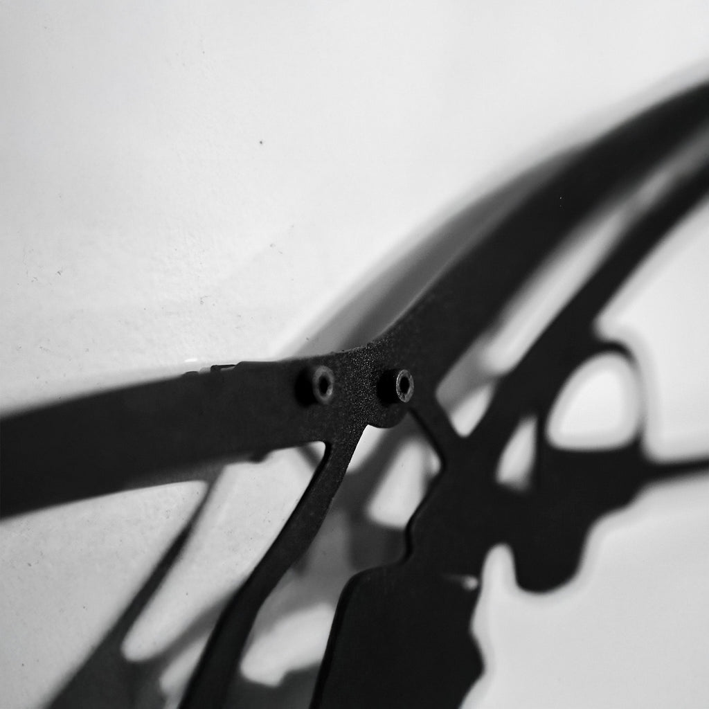 2022 Golf GTI Wall Art – Steel Silhouette with Spinning Wheels-KAFMEKA010