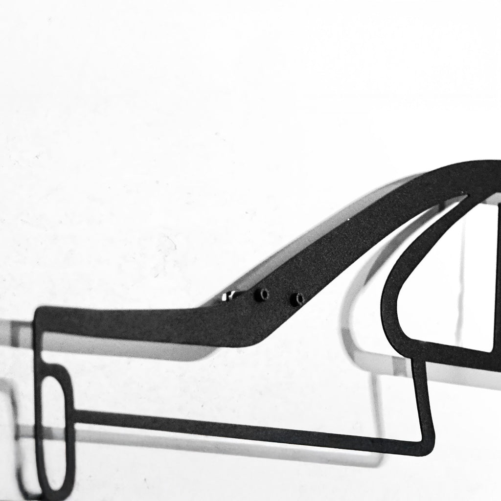 E34 M5 Wall Art – Classic Steel Silhouette with Spinning Wheels-KAFMEKA014