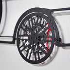 E46 M3 Wall Art – Steel Silhouette with Spinning Wheels-KAFMEKA016