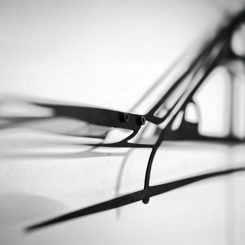 M3 F80 Wall Art – F80 Steel Silhouette with Spinning Wheels-KAFMEKA017