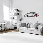 Chiron Wall Art – Luxury Steel Silhouette with Spinning Wheels-KAFMEKA018