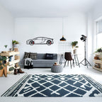 Chiron Wall Art – Luxury Steel Silhouette with Spinning Wheels-KAFMEKA018