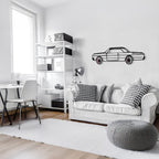 Impala Wall Art – Classic Steel Silhouette with Spinning Wheels-KAFMEKA019