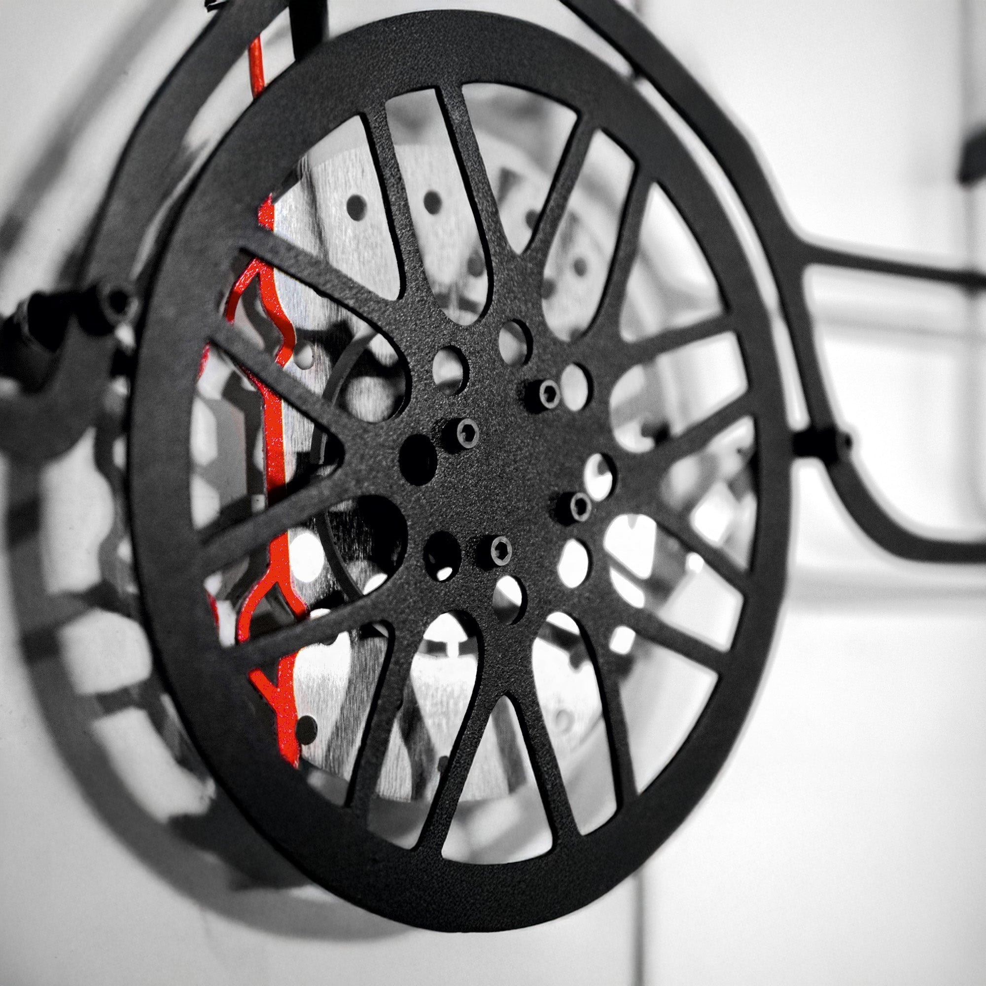 Impala Wall Art – Classic Steel Silhouette with Spinning Wheels-KAFMEKA019