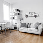 1956 Bel Air Wall Art – Classic Steel Silhouette with Spinning Wheels-KAFMEKA020