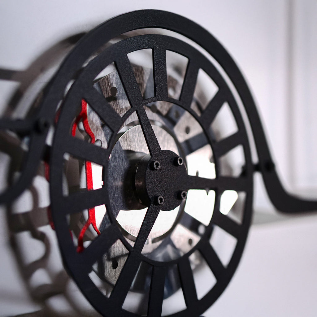 1956 Bel Air Wall Art – Classic Steel Silhouette with Spinning Wheels-KAFMEKA020