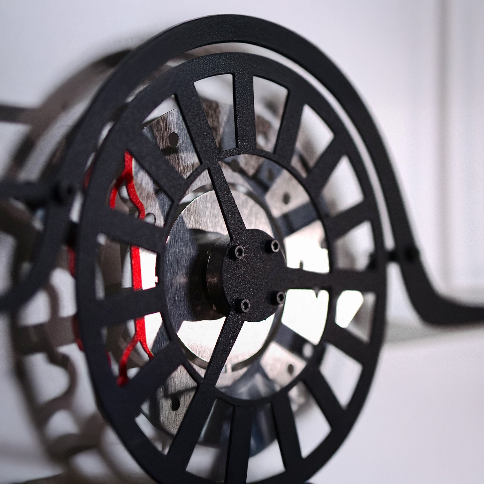 1956 Bel Air Wall Art – Classic Steel Silhouette with Spinning Wheels-KAFMEKA020