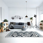 1956 Bel Air Wall Art – Classic Steel Silhouette with Spinning Wheels-KAFMEKA020