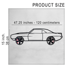 1969 Camaro Wall Art – Classic Steel Silhouette with Spinning Wheels-KAFMEKA021